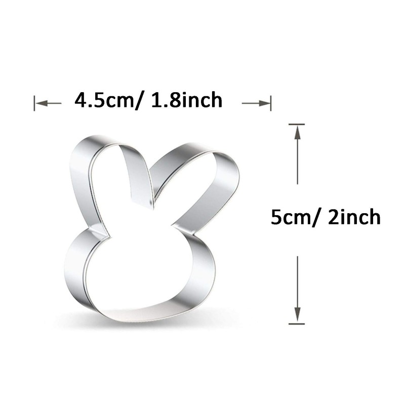 WJSYSHOP Mini Rabbit Bunny Cookie Cutter - B