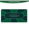 nuveti 63 x 31 Foldable Texas Poker Card Tabletop Layout