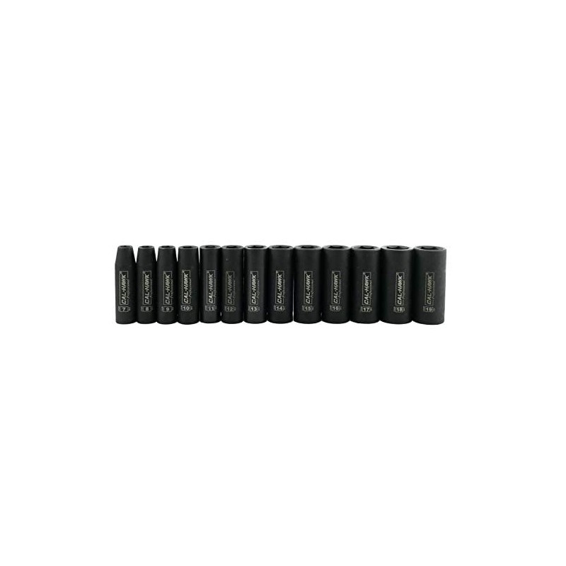 CAL-HAWK AISDCVB133M 3/8" Dr. 6 POINT Metric Deep Impact Socket