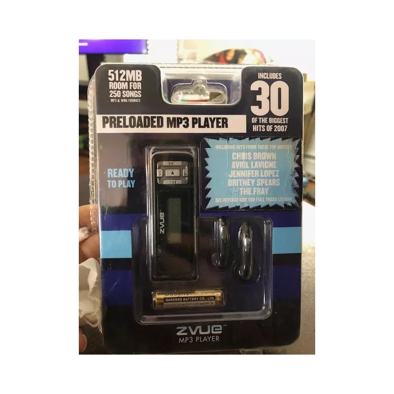 ZVUE BRAND NEW IN BOX ZVUE MP3 PLAYER 512MB INCLUDES