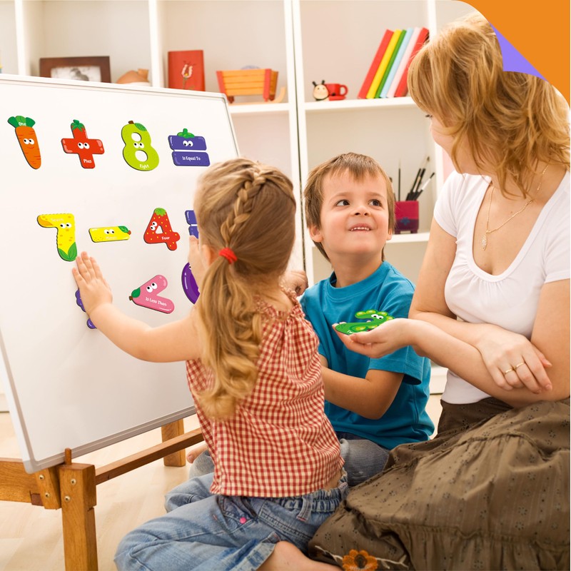 Magnetic Numbers & Math Symbols, Educational Learning Tool for Kids