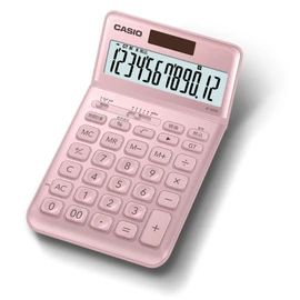 CASIO Stylish Calculator, Light Pink, 12 Digit, Just Type, JF-S200-PK-N