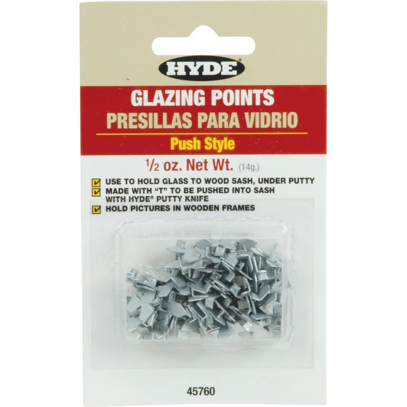 HYDE TOOL 45760 Push Glazier Point
