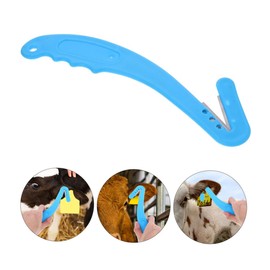 Kisangel 3sets Heavy Duty Ear Tag Remover Tool for Cattle Goat Sheep Pig Ear Tag Removal Tool Sharp Steel Cutter for Livestock 2pcs*3