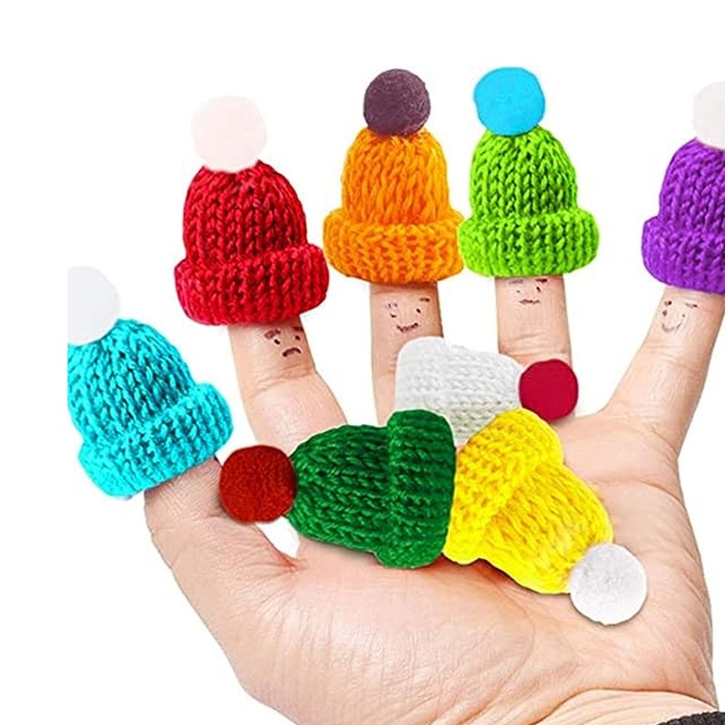 15pcs Small Christmas Knit Hats Exquisite Innovative Cute Stylish Small