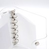 TSUKURIRO Personal Organizer, Mini 6 Holes, PVC, Transparent, Binder, Clear,