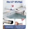 Fosenlion Universal Bathtub Tub Spout with Diverter, Wall Front Mount