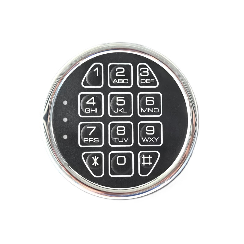 MOUNT Gun Safe Lock Replacement Chrome Digital Keypad Swingbolt Lock