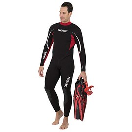 The Seac Relax Long Man’s, 2.2 mm Neoprene One Piece Wetsuit for Snorkeling, Scuba Diving and Other Water Sports