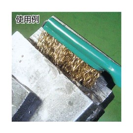 TRUSCO TB-2019 Gold Handle Brush, Thick Plant Steel Wire