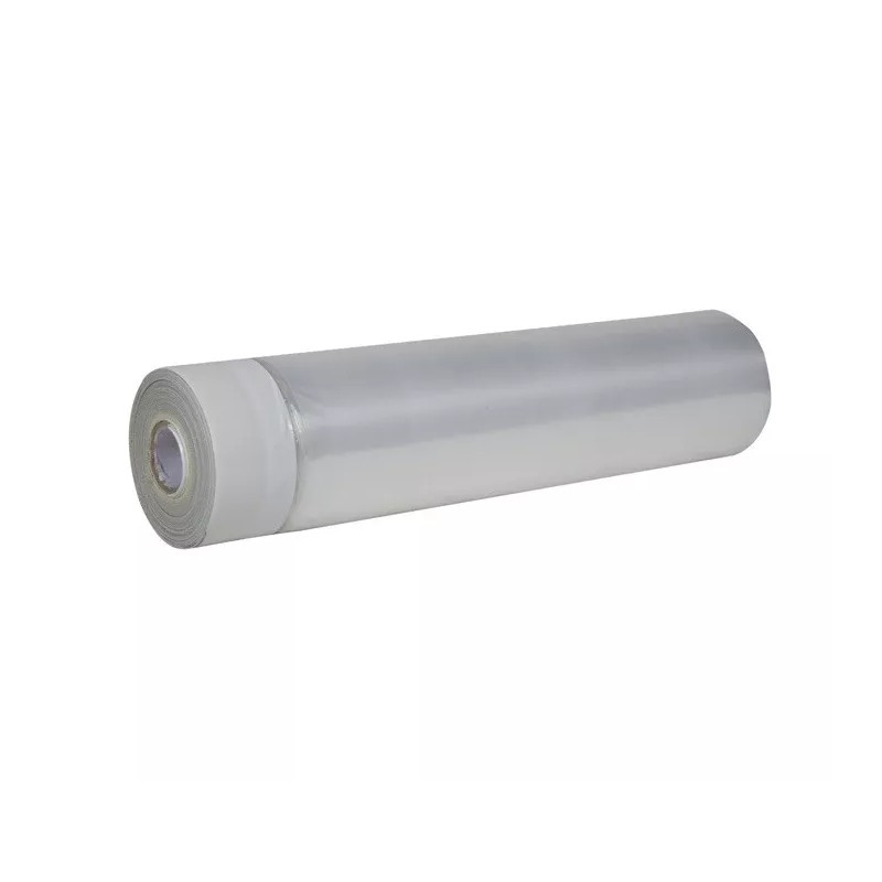 Duck Plastic Sheeting Pre -Taped Cloth Tape on Top Edge