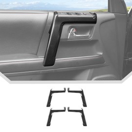 JeCar 4pcs for 4Runner Interior Door Handle Cover Trim Carbon Fiber Interior Accessories for Toyota 4Runner 2010-2023