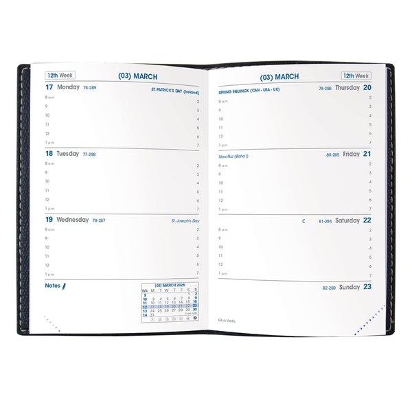 Quo Vadis 2026 Refill For Sapa X - Weekly Planner