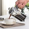 350ml Stainless Steel Glass Cafetiere French Filter Tea Coffee Pot
