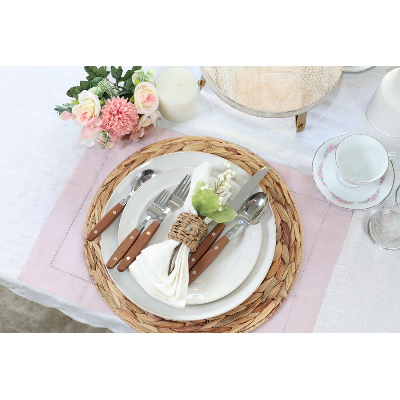 ANNOVA Silverware Set Stainless Steel Cutlery Color Handle With Rivet/Retro