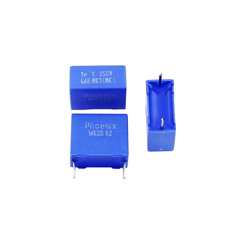 10x MKT-Capacitor rad. 1µF 250V DC ; 15mm ; 220646843105