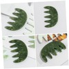 Ipetboom 2pcs Jade Scalp Massager Comb Wide Tooth Hair Styling