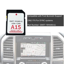 Wzytshun GM5T-19H449-AJ 2024 Latest A15 Sync Navigation SD Card Compatible with Ford Navigation sd Card USA/Canada Maps GM5T19H449AJ