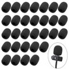 30 Pack Mini Size Lapel Headset Mic Foam Covers Microphone
