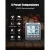 CIRYCASE Doppelsonden Fleischthermometer Digital, Grillthermometer Thermometer Kochen mit 8 Voreingestellte