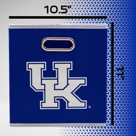 Franklin Sports Franklin Sports NCAA Kentucky Wildcats Collapsible Storage Bin - Made to Fit Storage Bin Shelf Organizers - 10.5" x 10.5"