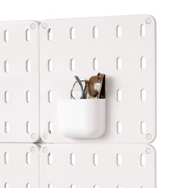 iDesign Cade - Organizador Modular de plástico sin BPA, para Colgar en el Tablero de Instrumentos, 5.04 x 3.04 x 4 Pulgadas, Color Blanco Mate