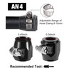 EVIL ENERGY 4AN Hose Finisher Clamp Aluminium Black for Stainless