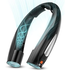 AI Neck Fan, 6 Speeds Adjustable Portable Personal Fan Rechargeable, 6000 mAh Battery Faster Cooling Wearable Fan, Ultra Quiet for Home, Office, Travel, Outdoor