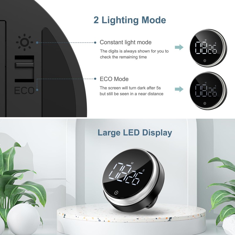 Ankilo Digital Timer for Cooking, Timer for Kids Battery Powered