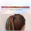 Pack of 60 Premium Quality Dreadlock Hair Bobbles, Braided Rainbow