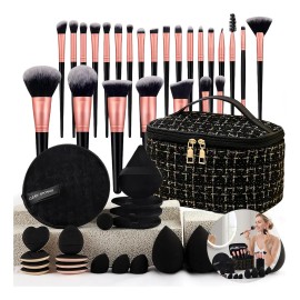 47 Brochas Maquillaje Profesional Y Herramientas Cosméticas