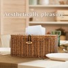 WeeNest Rectangular Wicker Tissue Box Cover, Facial Tissues Boxes, Tissue