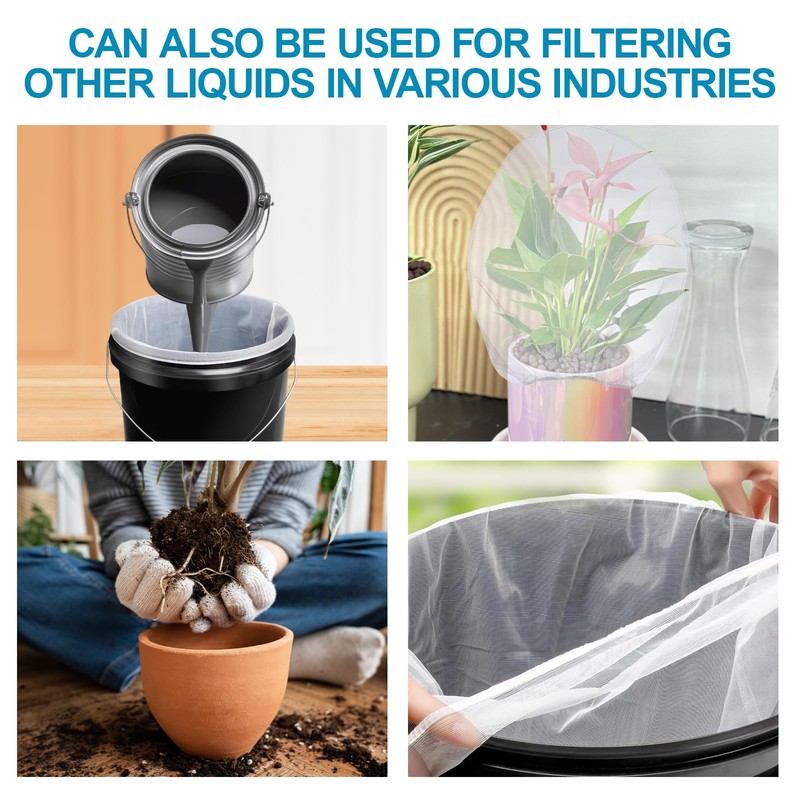Xumann 20 Pcs 1 Gallon Paint Strainer Bag, Paint Strainers