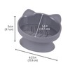 Kitty City Large Slow Eat Raised Cat Ear Bowls (Modern)
