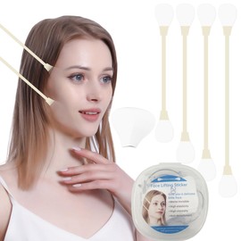 JYNVO 4 Packs + 20 Stickers Face Lifting Tape, Face Tape Lifting Face, Facelift Stickers, Anti Wrinkle Plasters for Makeup, Double Chin, V-line, Wrinkles, Saggy Skin, Slip-on Eyelids