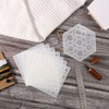 8pcs Plastic Sashiko Stencil, 8 Styles Geometric Embroidery Stabilizers White