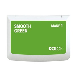 COLOP Make Series, Ink Stamp Pads, with Non-Toxic Premium Ink, Water-Based Acid-Free (Smooth Green, Make 1-1-15/16" x 3-1/2")