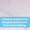 SHARP TANK Clear Grid Clips with Drop Ceiling Hooks for