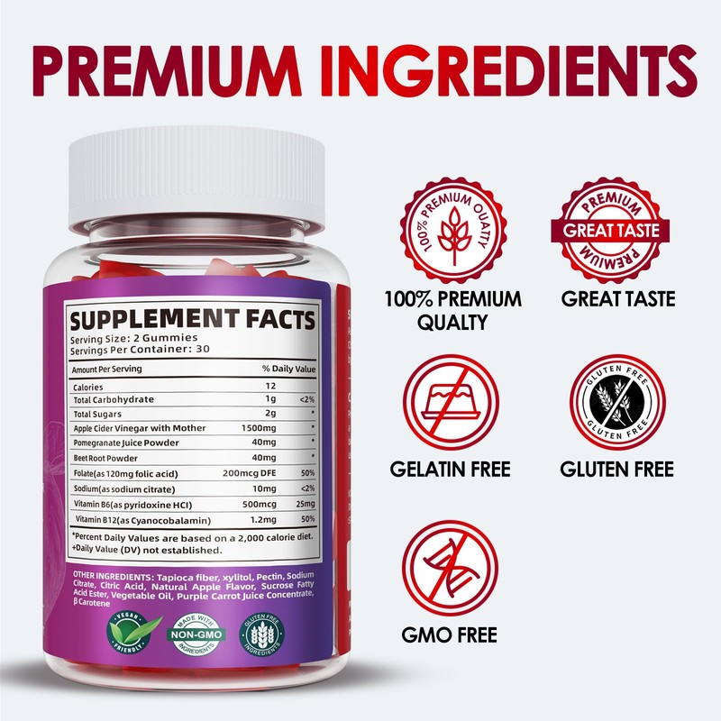 KGGCDD (2 Pack) Keto ACV Gummies1500MG Keto Gummies Apple Cider