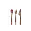 Creative Co-Op 3-Piece Hand-Forged Copper Appetizer Set, Burnt Finish