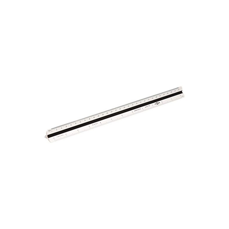 ALVIN 241P 12" Drafting Ruler for Drawing, Planning, and Design,