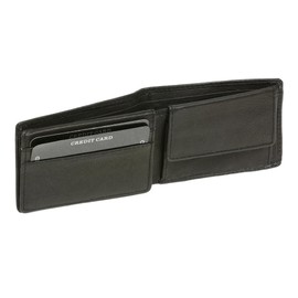 LEAS Minibörse Echt-Leder, schwarz Mini-Edition