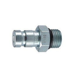 Parker Hannifin PD361 Series PD Steel Test Port and Diagnostic Equipment Quick Nipple with Male Straight Thread, 1/8" Body Size, 9/16"-18 UNF Thread Size, 1.32" Length