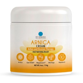 Dr. Robaina Arnica Bruise Fast Relief Cream with Natural Ingredients – Moisturizer for Bruises on Arms, Legs, and Hands | 4 oz