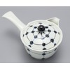 Hasamiyaki 04-069 Fukuho Kiln Point Lattice Teapot (With Ami)