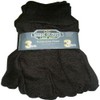 Custom Leathercraft PK2008 - Guantes de punto marrón, 100% algodón,