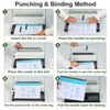 HOUYEE Manual Comb Binding Machine,19 Holes, 450 Sheets,Paper Punch Comb