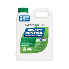 Earth's Ally Insect Control Concentrate for Plants 32 oz | Safe Outdoor & Indoor Plant Insecticide, Spider Mite, Aphid & Mealybug Killer - for Organic Garden & Household Plants, Makes 4 Gallons