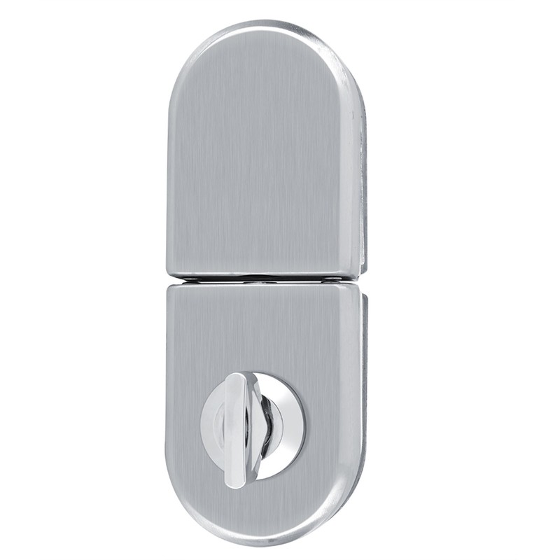 Stainless Steel 10~12mm Glass Door Lock Rotary Knob Open/Close Home