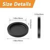 MOROBOR Round Self-Stick Sliding Door Handle, 2 Pack Closet Door